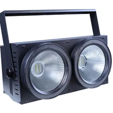 Crisp Solstice Duo 616Hex | 2-Eye RGBWA-UV LED Blinder | Dual Halo Rings with 50 Macro FX