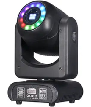 Crisp Spotty LED 90 | 80W LED Spot Moving Head | RGB Halo Ring + Prism & Gobo Effects