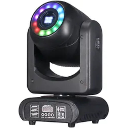 Crisp Spotty LED 90 | 80W LED Spot Moving Head | RGB Halo Ring + Prism & Gobo Effects