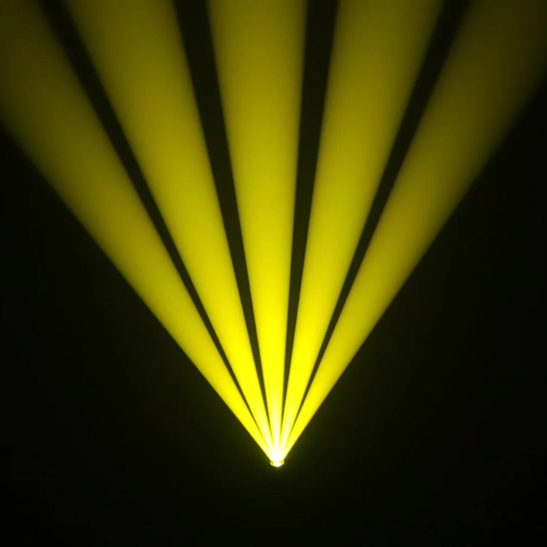 Event Lighting OUTBACK350H | 350W IP65 Outdoor LED Hybrid Moving Head with CMY+CTO, Dual Gobos & WDMX