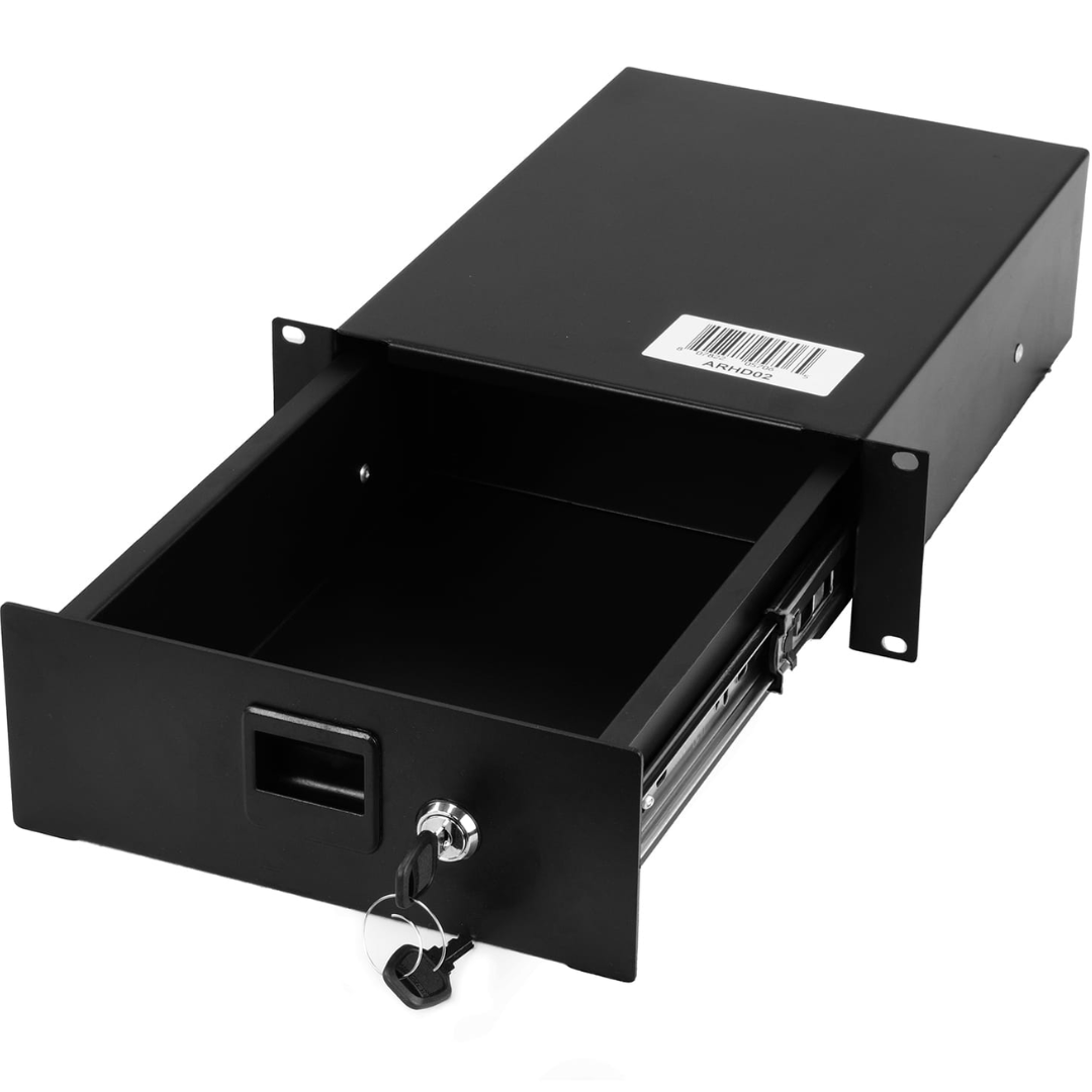 Odyssey ARHD02 | 2U Lockable Half-Rack Mount Accessory Drawer