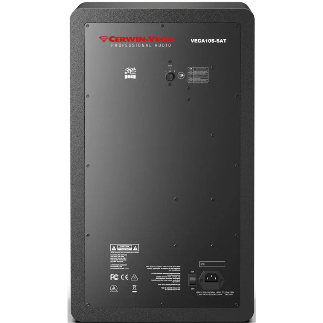 Cerwin Vega VEGA10SB-PR | 10in 3-Way Studio Monitor Pair with DSP | Bluetooth, SKAA & SKAA Pro Wireless Audio