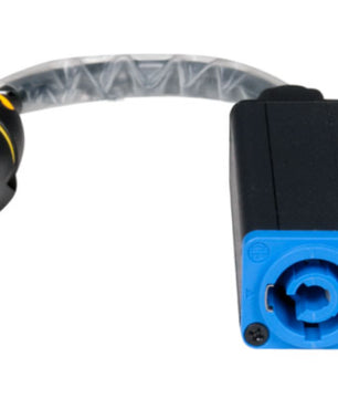 American DJ SIP1PCIA | 1ft Powercon (Blue, F) to TRU1 (M) Adapter