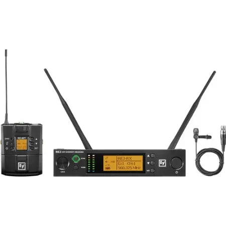 Electro-Voice RE3-BPCL 5H | UHF Wireless Lavalier Mic System (560–596 MHz, Cardioid, Rackmount)