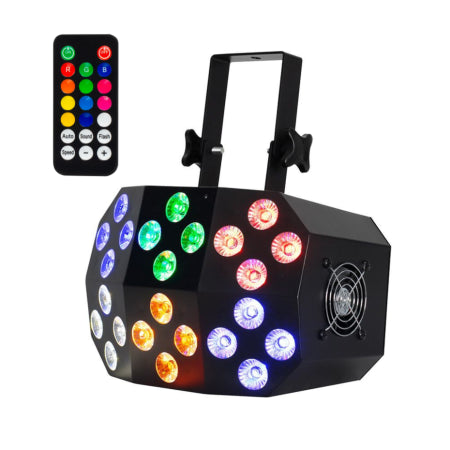 Eliminator Mega Wash 24 | 240W Hex, 6 Zones | LED Wash Light with Zone Control and RGBWA+UV