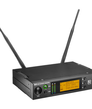Electro-Voice RE3-BPCL 5H | UHF Wireless Lavalier Mic System (560–596 MHz, Cardioid, Rackmount)