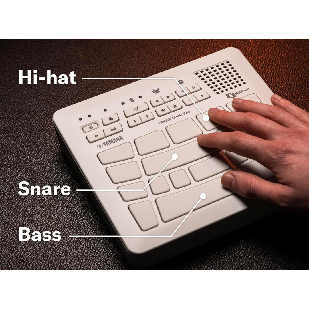 Yamaha FGDP-30 | 18-Pad Finger Drum Pad - 1,212 Sounds | All-in-One Portable Drum Controller
