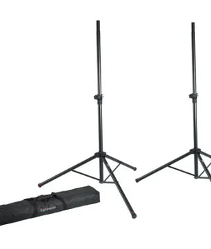 Gator GFW-SPK-2000SET | Pair of Adjustable Aluminum Speaker Stands with Carry Bag