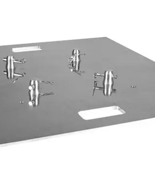 Global Truss BASE PLATE 30X30A | F34, 30in Aluminum Base Plate | Heavy Duty Square Base for Truss Towers