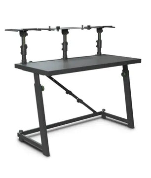Gravity Stands  FDJT 01 | DJ Desk with Adjustable Loudspeaker and Laptop Trays
