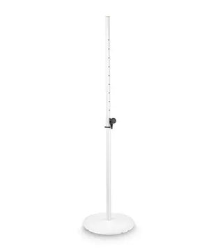 Gravity Stands GSSPWBSET1W | Speaker Stand w/ Base and Cast Iron Weight Plate, White