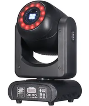 Crisp Spotty LED 90 | 80W LED Spot Moving Head | RGB Halo Ring + Prism & Gobo Effects