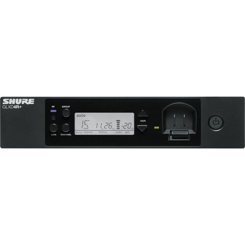 Shure GLXD4R+ Z3 | Dual-Band Rackmount Wireless Receiver | 2.4 & 5.8GHz with Smart Channel Switching