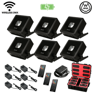 JMAZ Mad Par Bulls IP 6PK  | Battery-Powered Uplight