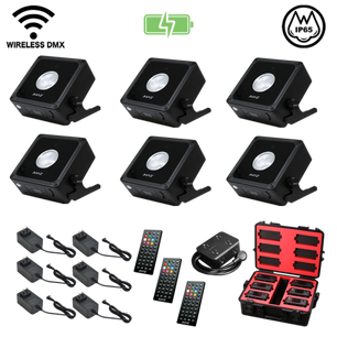 JMAZ Mad Par Puck 6PK | Compact Battery-Powered Uplight