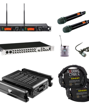 JTS Premium Wireless Mic & Pro Mixer Combo