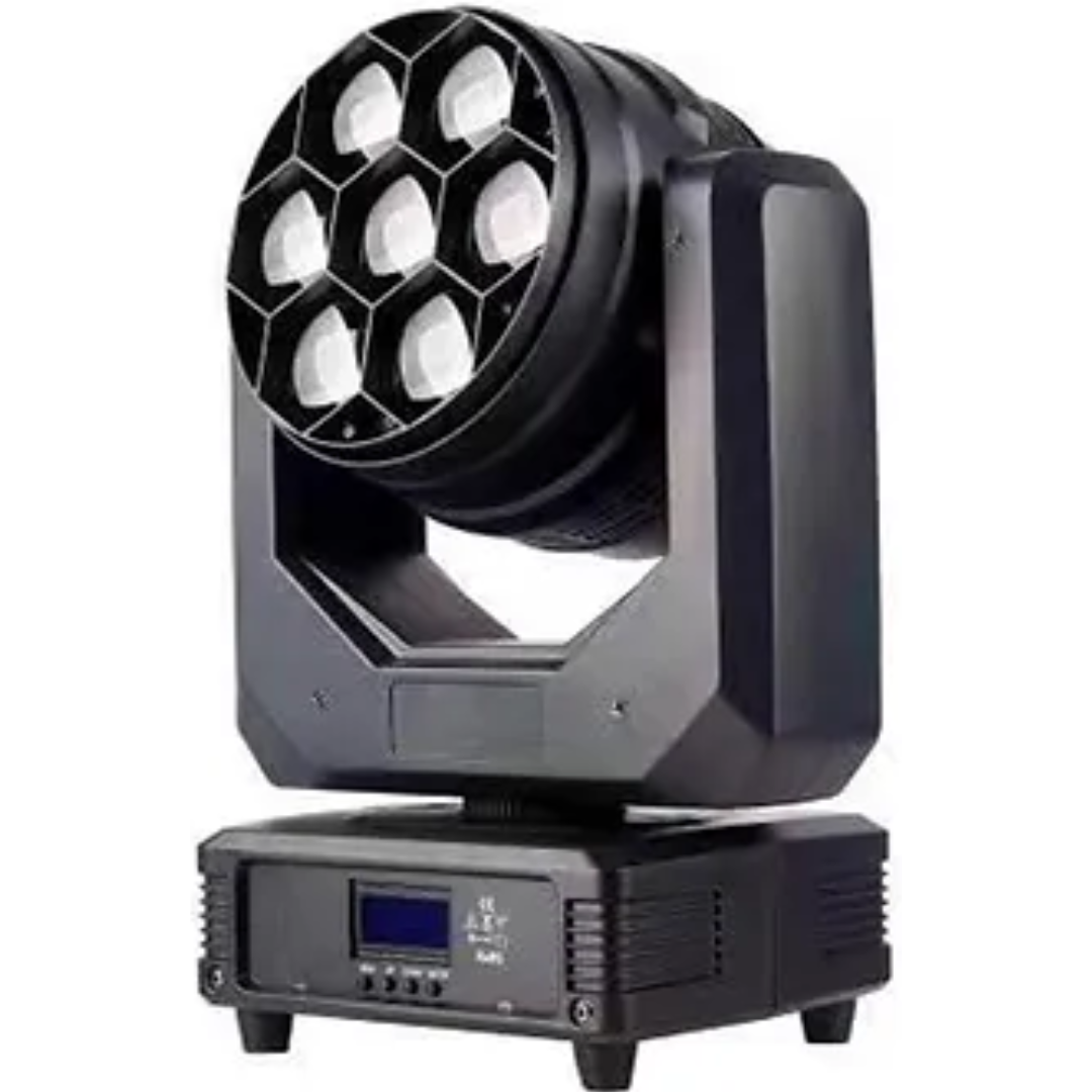 Crisp Stella Wash 740F | 7x40W RGBW Moving Head | 3.5°–45° Zoom & Pixel Mapping