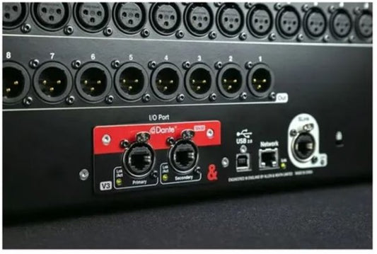 Allen & Heath AH-M-SQ-SDANTE32-A | 32x32 Dante Card for SQ Mixers & AHM Processors, 96kHz/48kHz, Redundant Ports