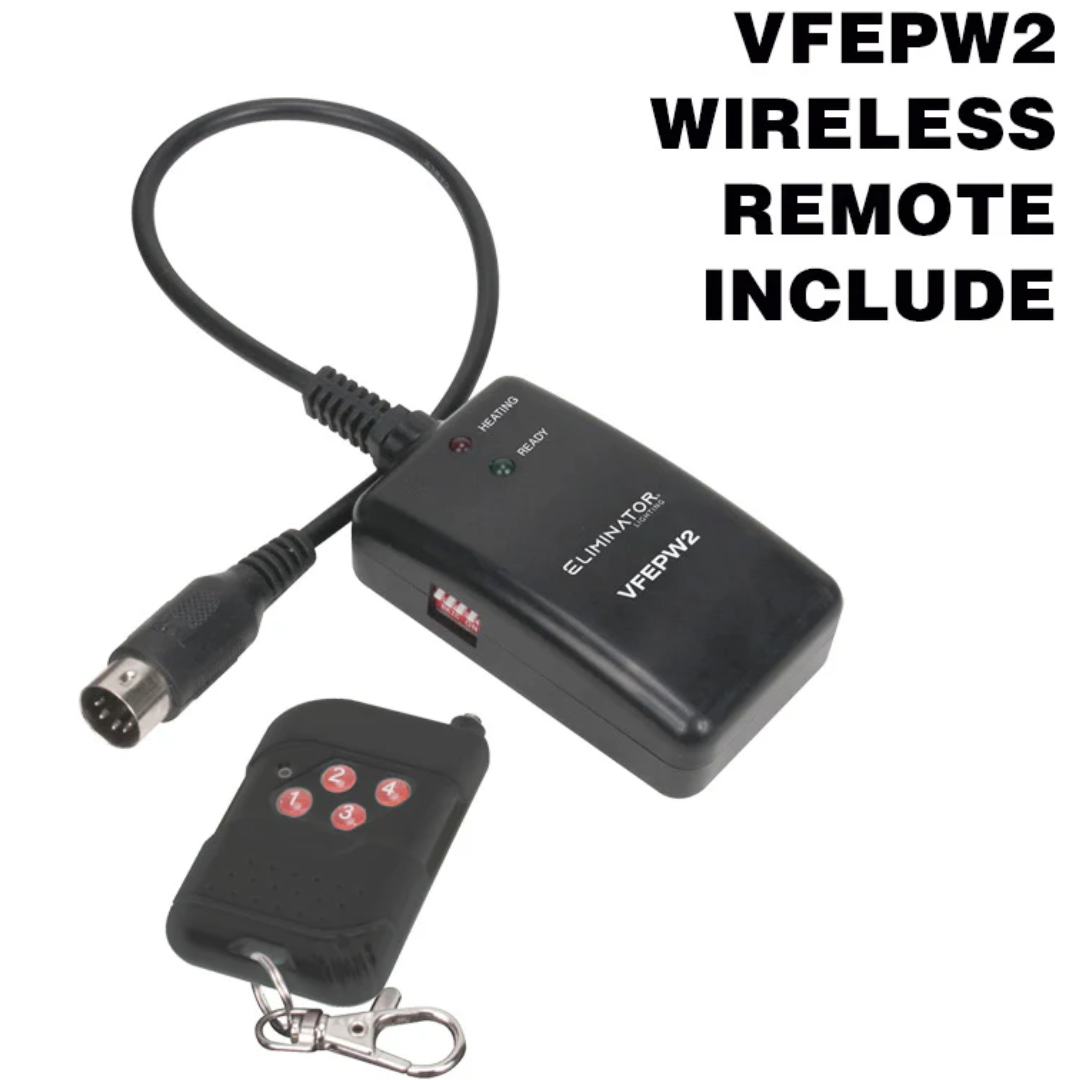 Eliminator VF1600 EP | 1650W DMX Fog Machine - 20,000 CFM | Timer & Wireless Remotes Included