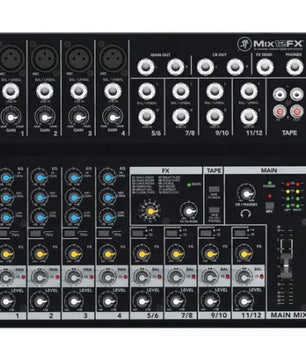 Mackie Mix12FX | Ins: 4 Mic, 4 Line - Effects