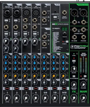 Mackie ProFX10v3 | Ins: 4x Mic, 3 Line - Effects