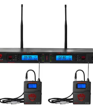 Nady 2W-1KU-GT Dual Transmitter 1000-Channel UHF Guitar/Instrument Wireless System
