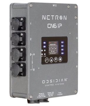 Obsidian Netron EN6 IP | IP66 rated, 6 Port Ethernet to DMX Gateway