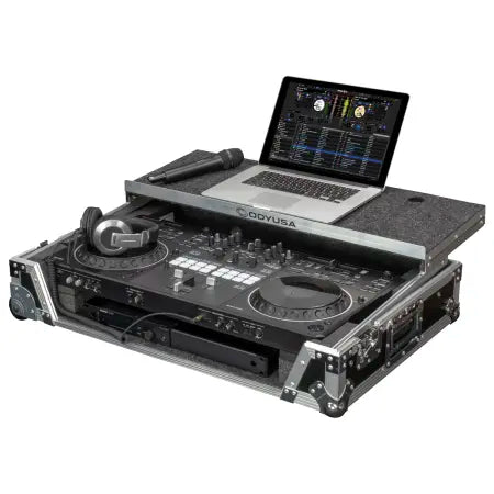 Odyssey FRDDJREV5GPW1U | DDJ-REV5 1U Case with Wheels and Laptop Platform
