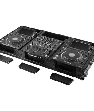 Odyssey FZ12CDJWXD2BL | Coffin Case for 12″ Format DJ Mixer and Two Media Players