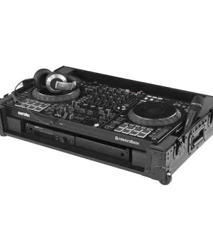 Odyssey FZDDJFLX10CWBL | Black Label DDJ-FLX10 1U Flight Case w/ Wheels
