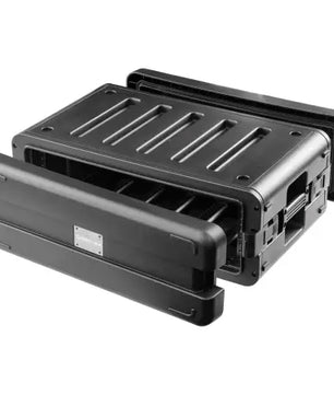 Odyssey VR3SMIC4ZP | Watertight 3U Rack Case with 4 Microphone Compartments