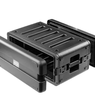 Odyssey VR4SMIC4ZP | Watertight 4U Rack Case with 4 Microphone Compartments