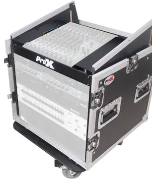 ProX T-10MRSS MKII | Rack Mount Flight Case with 10U Top & Caster Wheels