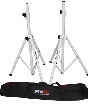 ProX T-SS28P | Set of 2 White Speaker Tripod Stand