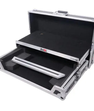 ProX X-DDJFLX4 LT | Pioneer DDJ-FLX4, DDJ-400 & DDJ-SB3 Case | Flight Case with Laptop Shelf and Glide Platform