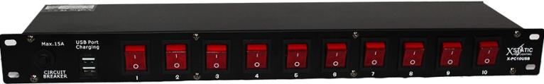 ProX X-PC10USB | Rack Mount Power Distribution Switch