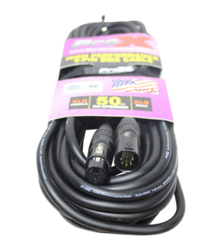 ProX XC-5PDMX50 | 50' DMX XLR5-M to XLR5-F High Performance Cable