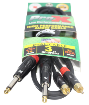 ProX XC-DPR03 | 3' Unbalanced Dual 1/4