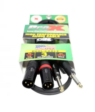 ProX XC-DPXM03 | 3' Dual 1/4