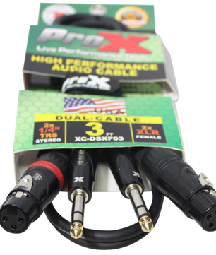 ProX XC-DSXF03 | 3' Dual 1/4