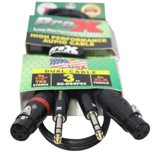 ProX XC-DSXF03 | 3' Dual 1/4