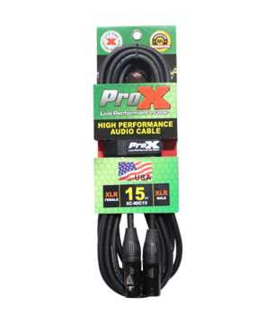 ProX XC-MIC15 (15ft XLR to XLR Cable)