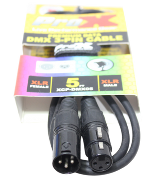 ProX XCP-DMX05 | 5ft DMX Cable (3-Pin)