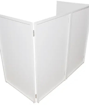 ProX XF-4X3048W MK3 | Four-Panel DJ Facade with White Frame and Carry Bag