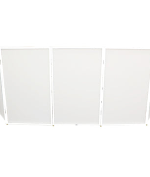 ProX XF-5X3048W | 5-Panel DJ Facade with White Frame | Includes Black & White Scrims + Carry Bags