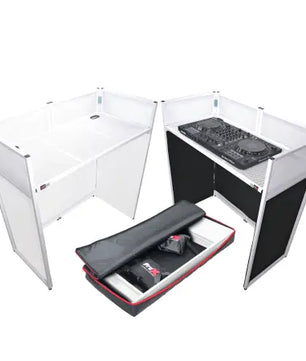 ProX XF-VISTA WH MKII | DJ Booth Facade Table (white)
