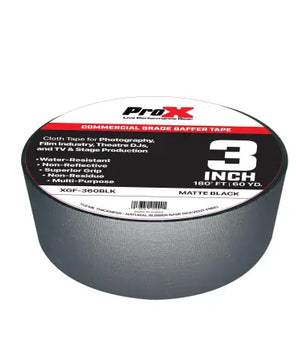 ProX XGF-360BLK | 3in Gaffer Tape - 180ft