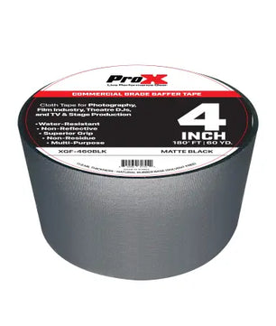 ProX XGF-460BLK | 4in Gaffer Tape - 180ft