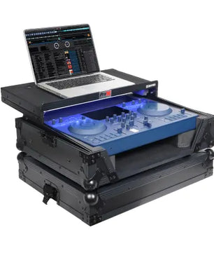 ProX XS-OMNISDUOLTBLLED | AlphaTheta OMNIS-DUO Flight Case with Laptop Shelf and LED