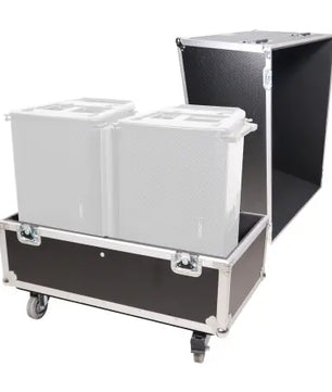 ProX XS-SP2X251715W | Dual Speaker Flight Case for QSC KLA12 EV ETX12P